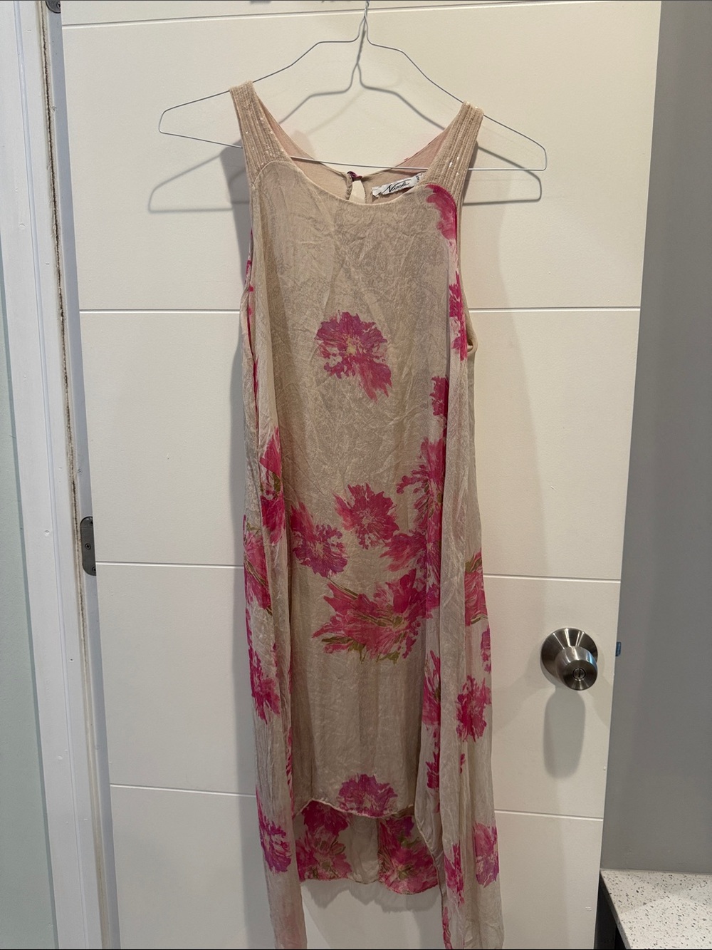 Italian chiffon floral print dress